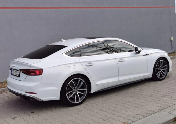 Audi S5 cena 157000 przebieg: 92000, rok produkcji 2017 z Nysa małe 436
